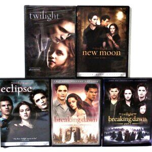 THE TWILIGHT SAGA DVD SET All Five Twilight Movies, Twilight, New Moon, Eclipse